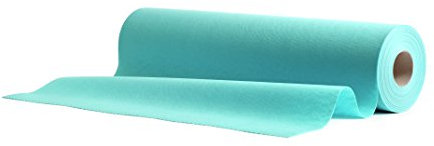 AROBA 2X Airlaid Tischläufer (Hellblau, 40 cm x 24 m) - Stoffähnliche Tischläufer - Tischband Tischtuchrolle Tischdeko für Hotel Catering Geburtstag Restaurants Kommunion Taufe