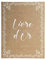 Exacompta - Réf. 47234E -1 Livre d'or Kraft - Format vertical 27 x 22 cm - Tranche or avec titre en lettres dorées - 100 pages blanches unies - Visuel kraft