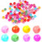 200 Stück Mini Haarklammer Clips, BetterJonny Kunststoff Bunte Perle Haarspangen Mini Haarclips für Kinder Mädchen Frauen