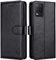 FMPCUON - Funda para OPPO Realme 8/8 Pro (Piel sintética, con Tapa Protectora), Color Negro