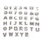 Bostar 40 Stücke 3D Metall Auto Aufkleber DIY 26 Alphabet Buchstabe Chrom Silber Nummer Symbol Abzeichen Aufkleber Auto Motorrad Dekoration