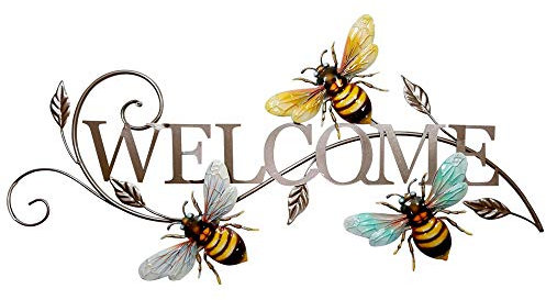 Garden Pleasure Wanddekor Welcome Bienen Kinderwanddekoration, Nicht einzigartig