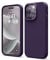 elago Liquid Silicone Case Compatible with iPhone 14 Pro Case (6.1), Premium Silicone, Full Body Protection - 4 Layer Shockproof Phone Cover, Anti-Scratch Soft Microfiber Lining (Deep Purple)