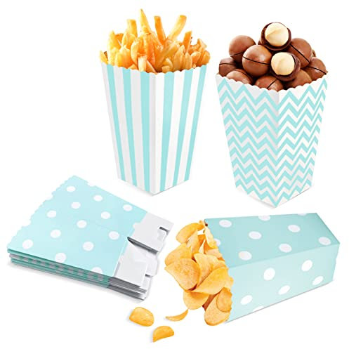 Siumir Cajas de Palomitas 24 pcs Cajas para Dulces, para Fiestas de Cumpleaños, Bodas, Noche de Película, Picnic o Barbacoa