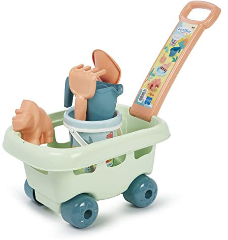 Jouets Ecoiffier - 465 - Chariot Dino Garni - Jeu de Plage pour Enfant - Dès 18 Mois - Origine France Garantie