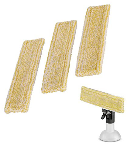 POFET 3 uds. Almohadillas de Limpieza Lavables de Microfibra para fregona compatibles con Karcher WV2 WV5