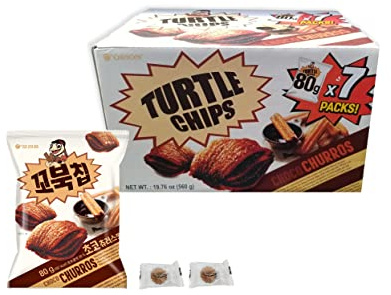 ORION Turtle Chip Offizielle Geschenkbox (Choco, 7er-Pack Geschenkbox)