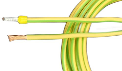 Erdungskabel 6mm² - Grün/Gelb - H07V-K - Aderleitung feindrähtig flexibel (10m)
