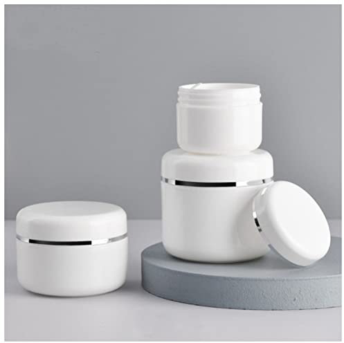 Petite Bouteille En Verre 20/30/50/100/150 / 250G Bouteilles rechargeables Visage Visage Crème Conteneur Cosmétique Conteneur blanc Plastique Make Makep pot pot Petite Bouteille En Verre 15cl ( Color