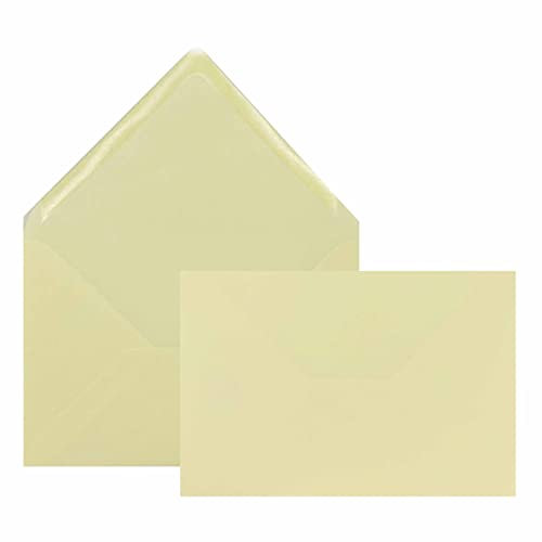 Edition Seidel 50 Premium Farbe creme elfenbein Briefumschläge Umschläge Kuvert farbig Format ähnlich B6 12,0 x 17,5 cm 80 g/m² (Cremefarben, 50 Stück/Pieces/Pièce)