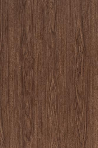 HOLOMEY Walnut Wood Grain Contact Paper for Countertops Cabinets 16x78 inch Peel and Stick Wood Wallpaer Waterproof Removable Self-Adhesive Film Wooden Decorative Vinyl for Kitchen Drawer Shelf Liners