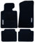 OCC DESIGN - Fußmatten, Custom Teppiche, kompatibel mit BMW E46 Cabrio (2000-2007), hochwertiger Teppich, Velours/Polypropylen, Original Verankerung, rutschfester Rücken, Fersenschale, 4 Stück
