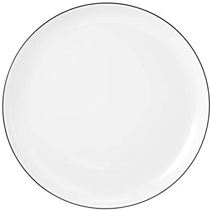 4 x Frühstücksteller rund 20 cm - Seltmann Weiden Lido Black Line 10826
