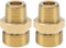 Lot de 2pcs Coupleur de Nettoyeur Haute Pression en Laiton 3/8 NPT Mâle vers M22 14mm Adaptateur Mâle Raccord 4500 PSI Filetage Externe Nettoyeur Haute Pression Connecteur Convertisseur