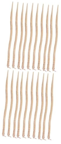 TOYANDONA 20 STK Künstliche Schlange Aus Spielzeugschlangen in Großen Mengen Holzschlangen Zum Bemalen Partygeschenke Für Schlangen Kind Halloween Geburtstagsparty Liefert Kiefernholz