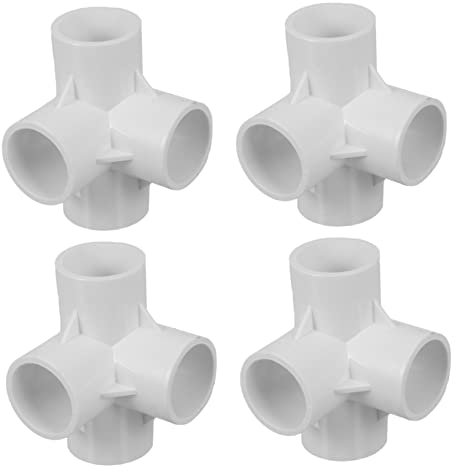 Angoily 4stücke Pvc-rohrverbinder Links-fitting Wasser-stecker Rohrverbindung Pvc-rohrwinkelverschraubung Möbeltauglich
