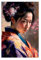 OWNPET Japanische Geisha 2 Leinwand-Poster, Wandkunst, Dekordruck, Bild Gemälde für Wohnzimmer, Schlafzimmer, Dekoration, ungerahmt, 50 x 75 cm