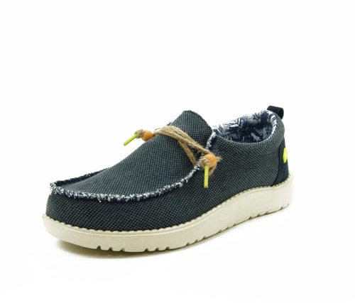 Mocasines Color Azul Marino Estilo WALLABEES DE Lona Y Yute para Hombre VERNONIA