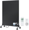 BR Bringer Infrarotheizung Standgerät - 450 Watt - Energiesparend - Mobile Elektroheizung mit Standfüßen auf Rollen, Smart Thermostat und Fernbedienung - 5 Jahre Garantie, TÜV (schwarz)
