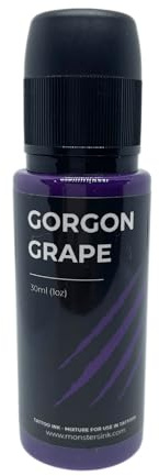 Purple Tattoo Ink by Monsters Ink Tattoo, Gorgon Grape Purple Tattoo Ink 30ml
