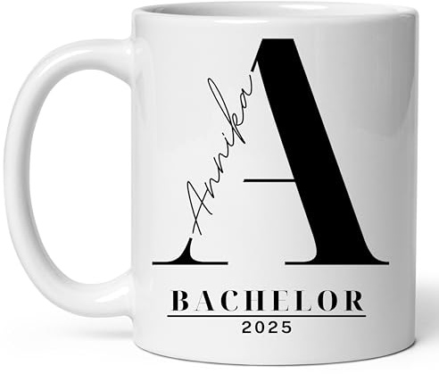 Generisch Keramik Tasse Geschenk zum Abschluss Abitur Bachelor Master Steuerberaterin personalisiert