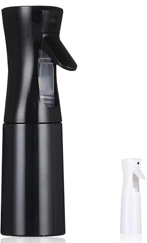 Eastrise 200ml Water Spray Bottle,Hair Spray Bottle,Continuous Fine Mist Empty Misting Bottle Sprayer for Hair Styling, Plants, Cleaning, Misting & Skin Care(Black)