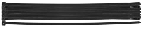NEO TOOLS Nylon Kabelbinder Schwarz Set 20 Stück 200 mm x 4.8 mm - Stark Kabelbinder mit 40 kg Zugfestigkeit - UV-Beständig - Innen- und Außenbereich Verwendet - Wetterfest - Verschiedene Größen