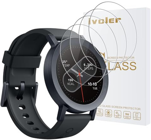 iVoler 4 Pezzi Vetro Temperato per CMF Watch Pro 2, Pellicola Protettiva Protezione Schermo Anti Graffio, Durezza 9H, Anti-Impronte, HD Chiaro, Senza Bolle