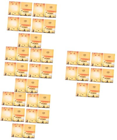 MAGICLULU 40 Stk Halloween-karte Tischkarten Zum Ausdrucken Party-platzkarten Sitzkarten Mehrzweck-platzkarten Halloween-grußkarten Gästekarten Lebensmitteletiketten Visitenkarten Papier