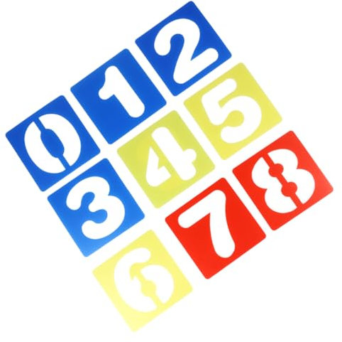 CORHAD 1 Satz Doodle-Tools malvorlagen für kinder Kinderzeichnung Vorlagen Kinder Handwerkzeug Set Vorlage zum Malen von Kindernummern digitales Graffiti-Board Zahlen Zeichenbrett