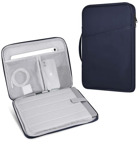 HoYiXi Funda para Tablet Fire HD 10 / Fire HD 10 Plus/iPad 9.7 / iPad Mini/Galaxy Tab A8 A9 / Samsung Huawei Android Tablet con Funda Protectora anticaídas For 9-11 Pulgadas Tablet,Azul