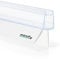 minify Duschdichtung für Glastüren (5-8mm) – Dichtung Dusche Glastür Transparentes U-Profil mit Milchglas-Dichtlippen in verschiedenen Längen erhältlich [ 1 x 70CM ]