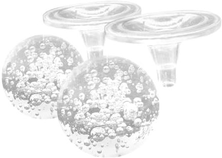 Alipis 2pcs Bubble Crystal Ball Ornaments for Garden Indoor Water Fountain Crystal Sphere Decor Elegant Ball Art Crafts