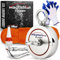 MAGFISHION Magnetfischen Set - 1100 KG (2 x 550kg) - Ø116mm - Neodym Magnet mit Seil (20M) & Handschuhe - Magnet Fischen Angel - Ösenmagnet - Fishing Magnetangel - Magnetangeln Set