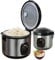 Cuiseur à riz 1,5 l - En aluminium - 500 W - Fonction arrêt automatique - Insert de cuisson à la vapeur - Récipient doseur - Fonction maintien au chaud - Pot intérieur - Cuiseur à riz
