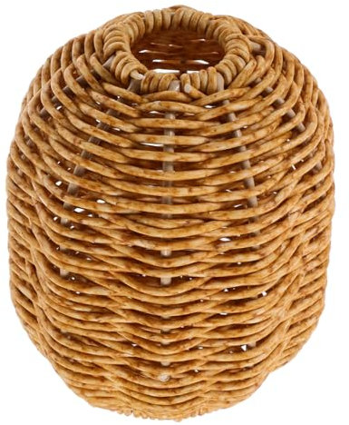 Holibanna Geflochtene Vase Aus Rattanimitat Rustikale Blumenvase Für Dekoration Kleine Vasen Für Tischdeko Kreative Vasen Für Trockenblumen