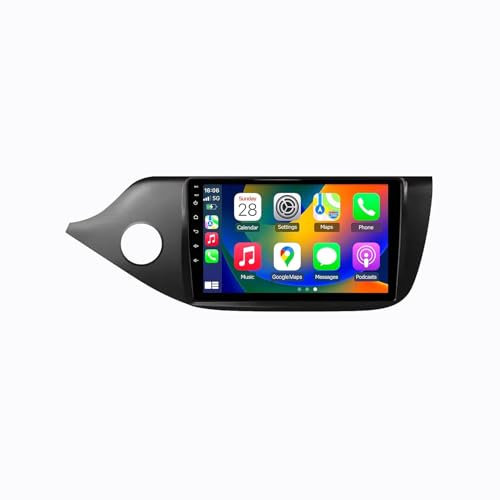 9 Android 15 Pantalla Táctil Radio 2 DIN Coche Pantalla para KIA Cee'd CEED JD 2012-2016 con Enlace Espejo/GPS/FM/BT/Ventilador de refrigeración/Reproductor Multimedia(2+32G)