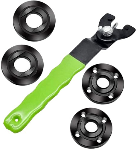 Hrtyvhin Professional Grinding Machine Tool Angles Grinder Wrench Spanner 5/8-11 Angled Grinders Inner Outer Flange Nut Set Angle Nut Angle Flange Wrench