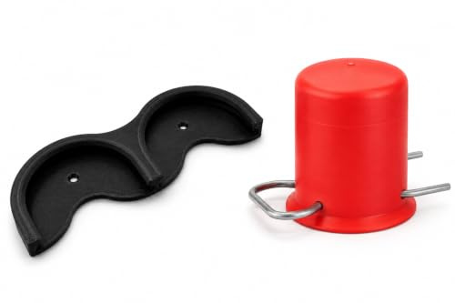 Generisch Support de capuchon de gaz pour camping-car, camping et barbecue à gaz – Sûr, stable et flexible à coller double / simple (double)