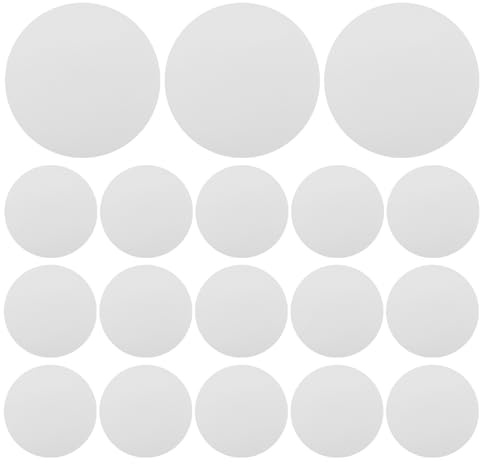 Mittelschnelles Qualitatives Rundfilterpapier 7cm, 200 Stück Weiß | Baumwollfaser, für Laborversuche und Filterplatten, Klärend bei Wasser und Trüben Suspensionen