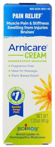 Boiron Arnicare Cream, Homeopathic Medicine for Pain Relief, 1.3 Ounce (Pack of 1)