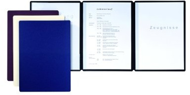 Pagna Bewerbungsmappe Premium Edition Straight 3-teilig, aus hochwertigem Premium-Karton