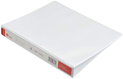 5 Star Presentation Ring Binder PVC 4 D-Ring 25mm Size A4 White [Pack 10]
