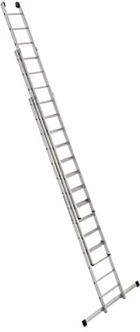 Alu-Schiebeleiter 3-teilig 3x14 Sprossen