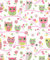 DEBONA MY ROOM OWLS BIRDS TREE BRANCHES FLORAL FOREST PRINT CHILDRENS WALLPAPER (PINK 6327)