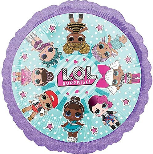 Amscan 3844501 - Standard Folienballon LOL Surprise, circa 43 cm, Kinder-Geburtstag, Geschenk, Dekoration, Heliumballon, Luftballon