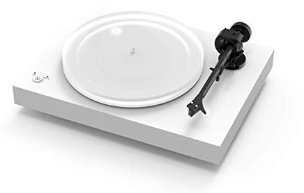 Pro-Ject X2, Plattenspieler mit elektronischer Geschwindigkeitsumschaltung, Carbon Tonarm und Acrylplattenteller (inkl. Ortofon 2M Silver) (Weiß)