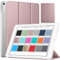 DuraSafe Cases for iPad Mini 5 7.9 Inch 2019 [ Mini 5th Gen ] A2133 A2124 A2126 A2125 MUQY2B/A MUQW2B/A MUQX2B/A MUU62B/A Trifold Hard Smart PC Translucent Back Cover - Rose Gold