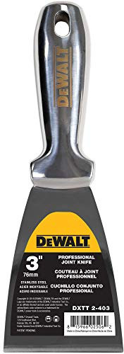 DEWALT 7,6 cm Fugenmesser aus Edelstahl | Einteilige Premium Polierte Metall-Kittklinge | 2-403