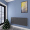 Horizontal Designer Flat Panel Radiator Anthracite 600x1428mm Double Panel Central Heating